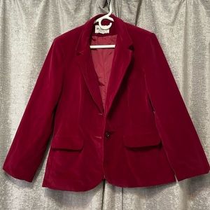 Red Velvet Vintage Blazer